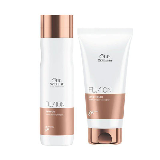 WELLA FUSION PLEX SHAMPOO 8.4oz & CONDITIONER 6.7oz DUO- 