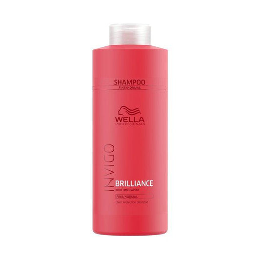 Wella Invigo Brilliance Shampoo for Fine to Normal Hair 1L/33.8oz- 