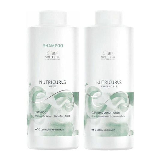Wella Nutricurls Curls Shampoo & Conditioner for Waves & Curls 33.8 oz DUO- 