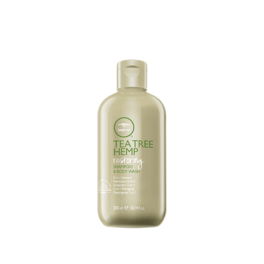 Paul Mitchell tea tree Hemp Restoring Shampoo & Body Wash- 