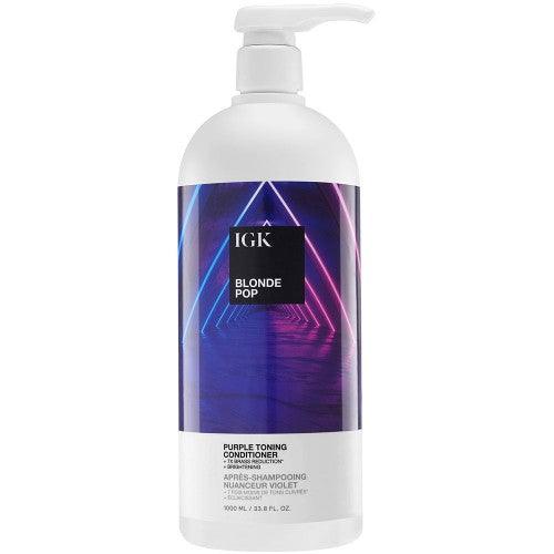 IGK Blonde Pop purple toning conditioner bottle front
